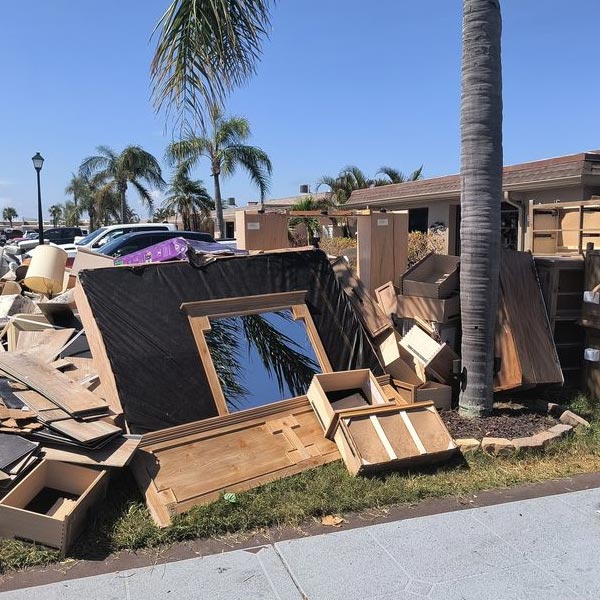 Devastation from Hurricane Helene