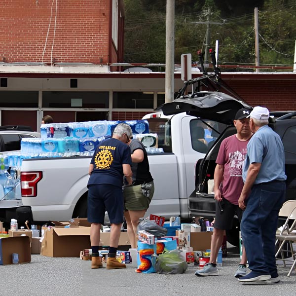 Rotary and Shelter Box USA Hurricane Helene